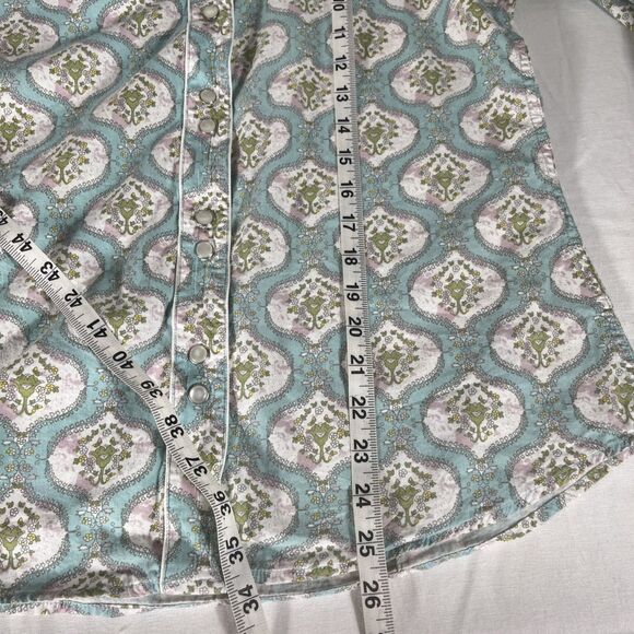 Walls Authentic Ranch Wear Women’s Western Shirt Medium Pearl Snap Cowgirl Ranch - Picture 8 of 8
